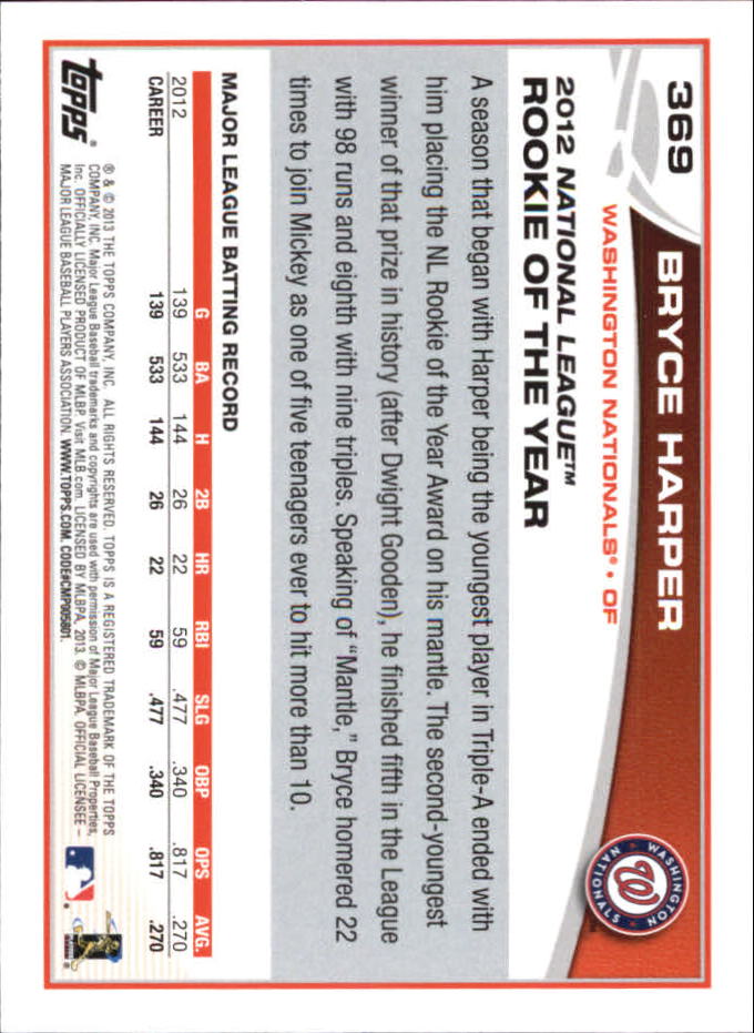 B6474- 2013 Topps Mini Baseball Card #s 252-500 -You Pick- 15+ FREE US SHIP - Picture 235 of 485