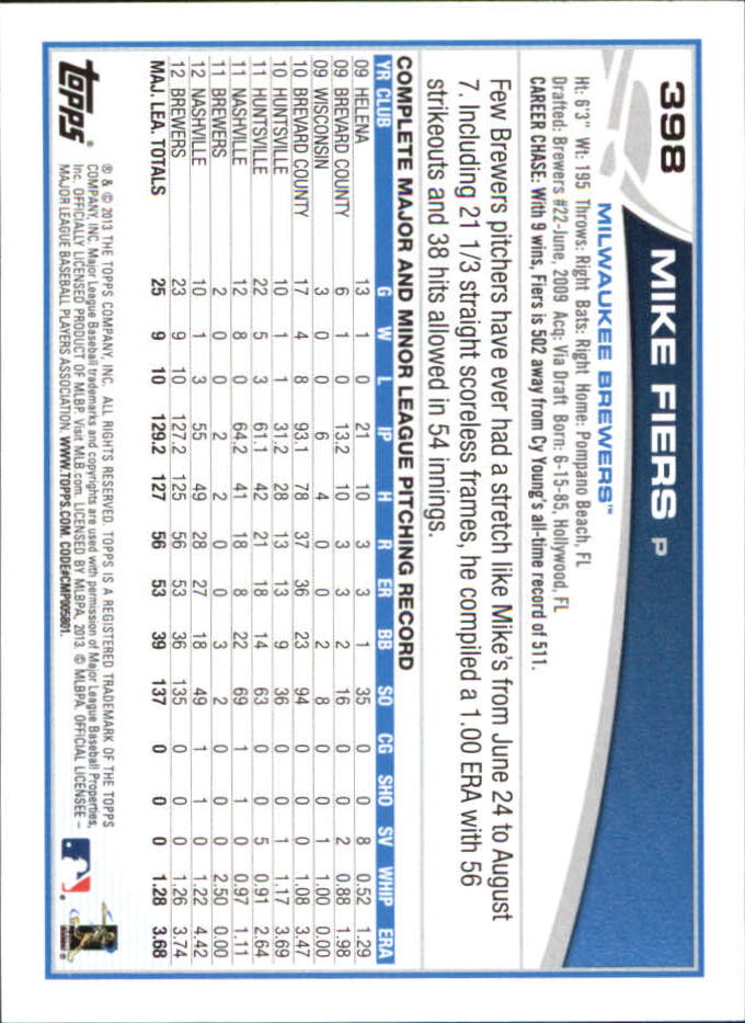 B6474- 2013 Topps Mini Baseball Card #s 252-500 -You Pick- 15+ FREE US SHIP - Picture 287 of 485
