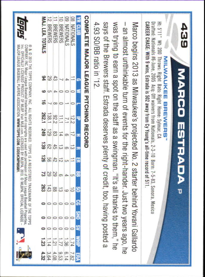 B6474- 2013 Topps Mini Baseball Card #s 252-500 -You Pick- 15+ FREE US SHIP - Picture 367 of 485