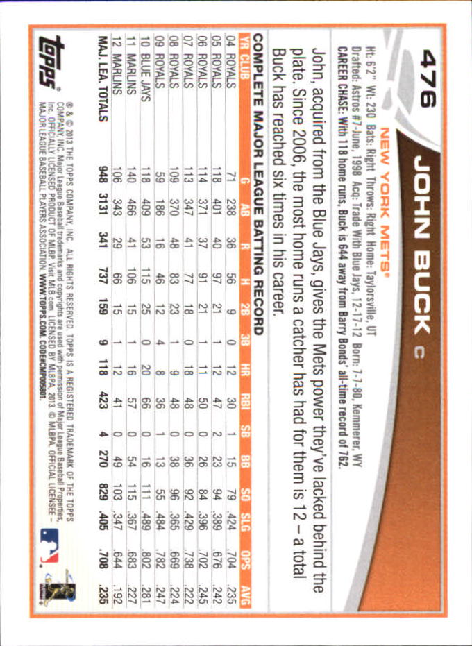 B6474- 2013 Topps Mini Baseball Card #s 252-500 -You Pick- 15+ FREE US SHIP - Picture 435 of 485