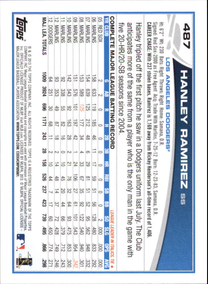 B6474- 2013 Topps Mini Baseball Card #s 252-500 -You Pick- 15+ FREE US SHIP - Picture 457 of 485
