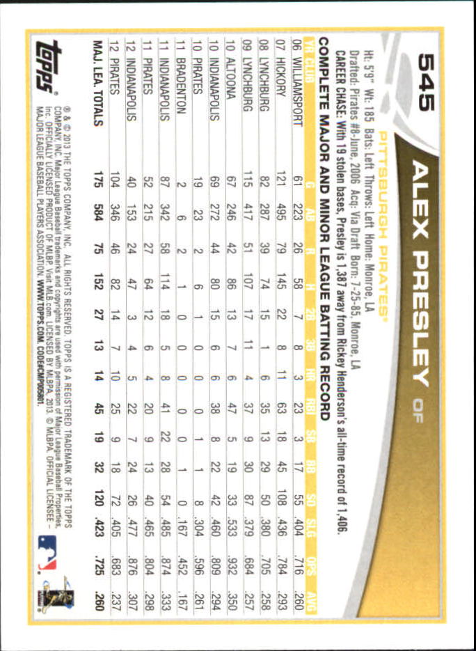B6474- 2013 Topps Mini Baseball Card #s 502-660 -You Pick- 15+ FREE US SHIP - Picture 85 of 309