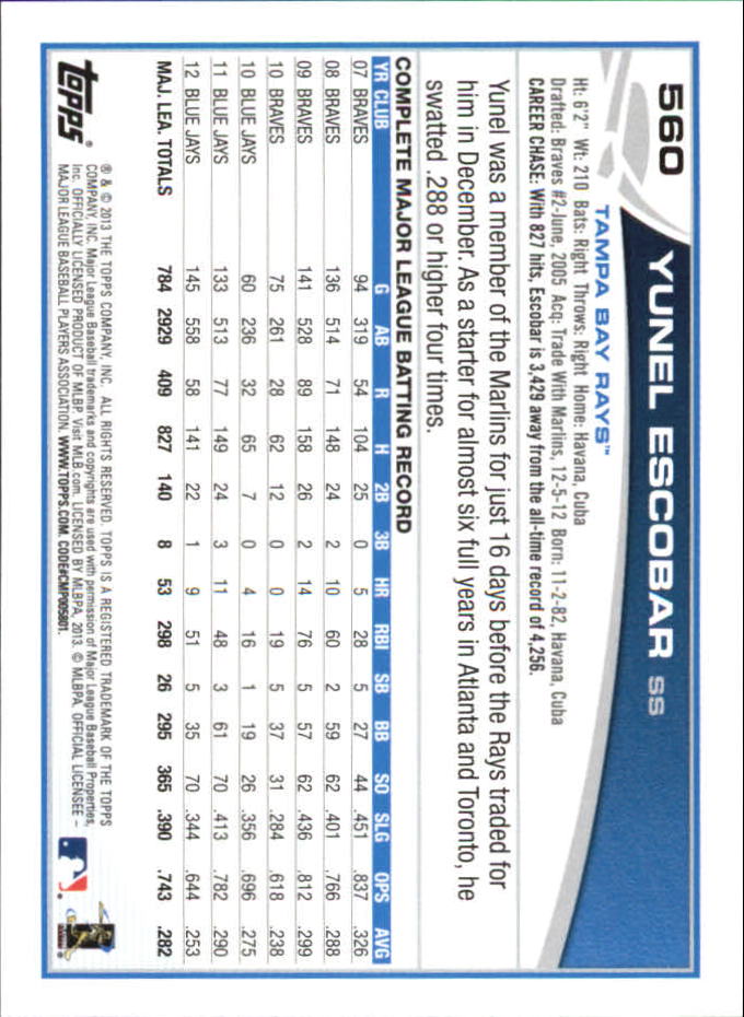 B6474- 2013 Topps Mini Baseball Card #s 502-660 -You Pick- 15+ FREE US SHIP - Picture 115 of 309