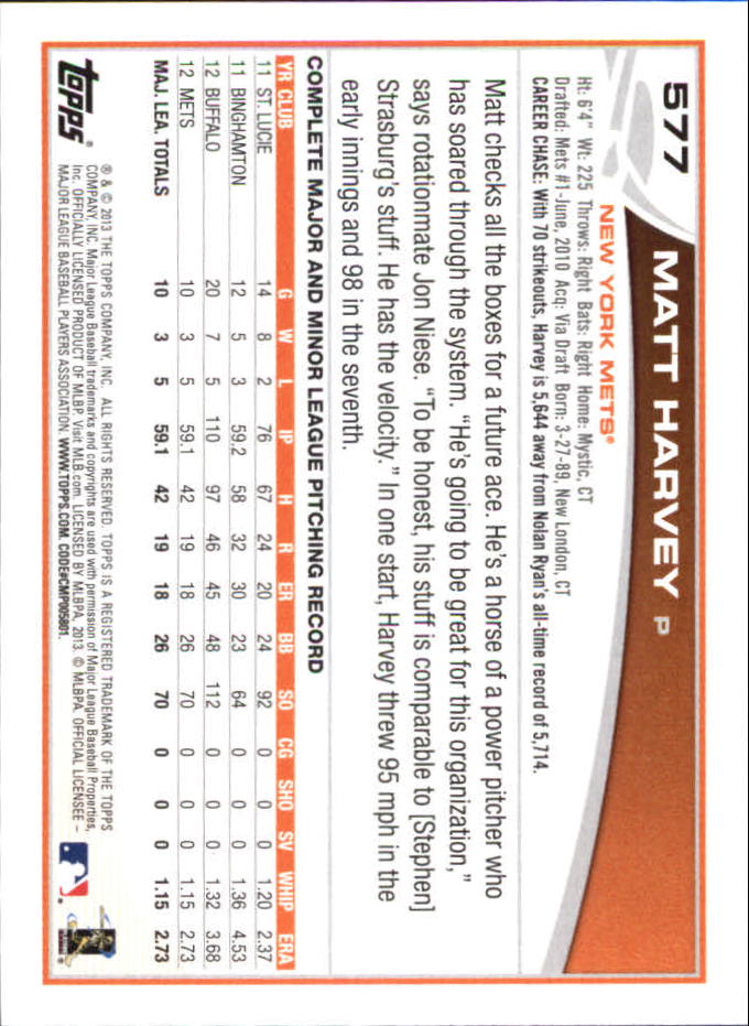 B6474- 2013 Topps Mini Baseball Card #s 502-660 -You Pick- 15+ FREE US SHIP - Picture 147 of 309