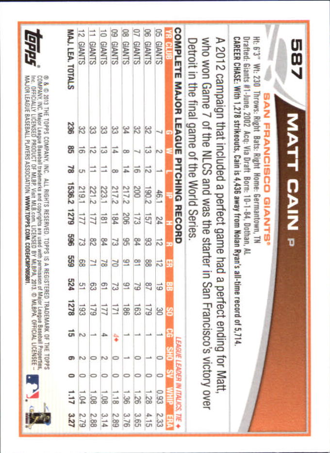 B6474- 2013 Topps Mini Baseball Card #s 502-660 -You Pick- 15+ FREE US SHIP - Picture 167 of 309