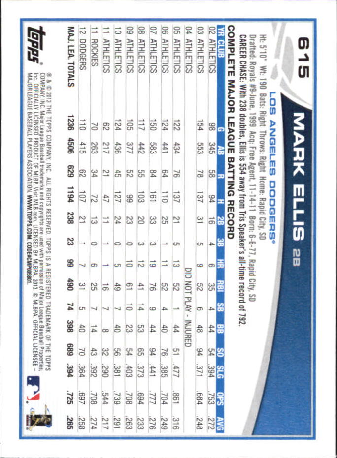 B6474- 2013 Topps Mini Baseball Card #s 502-660 -You Pick- 15+ FREE US SHIP - Picture 221 of 309