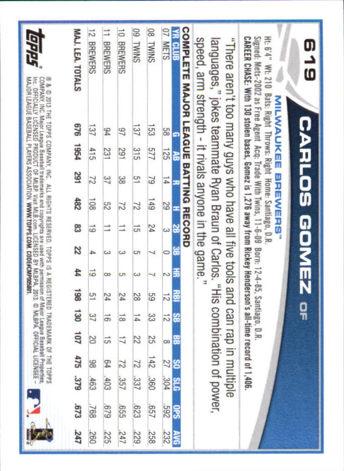 B6474- 2013 Topps Mini Baseball Card #s 502-660 -You Pick- 15+ FREE US SHIP - Picture 229 of 309
