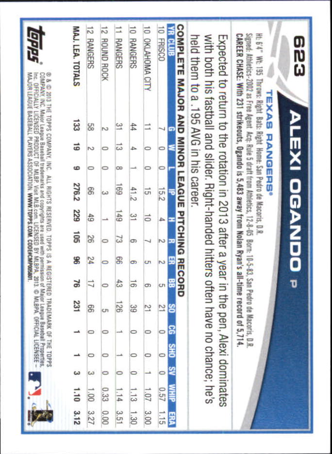 B6474- 2013 Topps Mini Baseball Card #s 502-660 -You Pick- 15+ FREE US SHIP - Picture 237 of 309