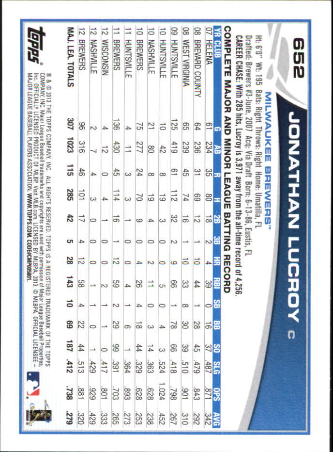 B6474- 2013 Topps Mini Baseball Card #s 502-660 -You Pick- 15+ FREE US SHIP - Picture 293 of 309