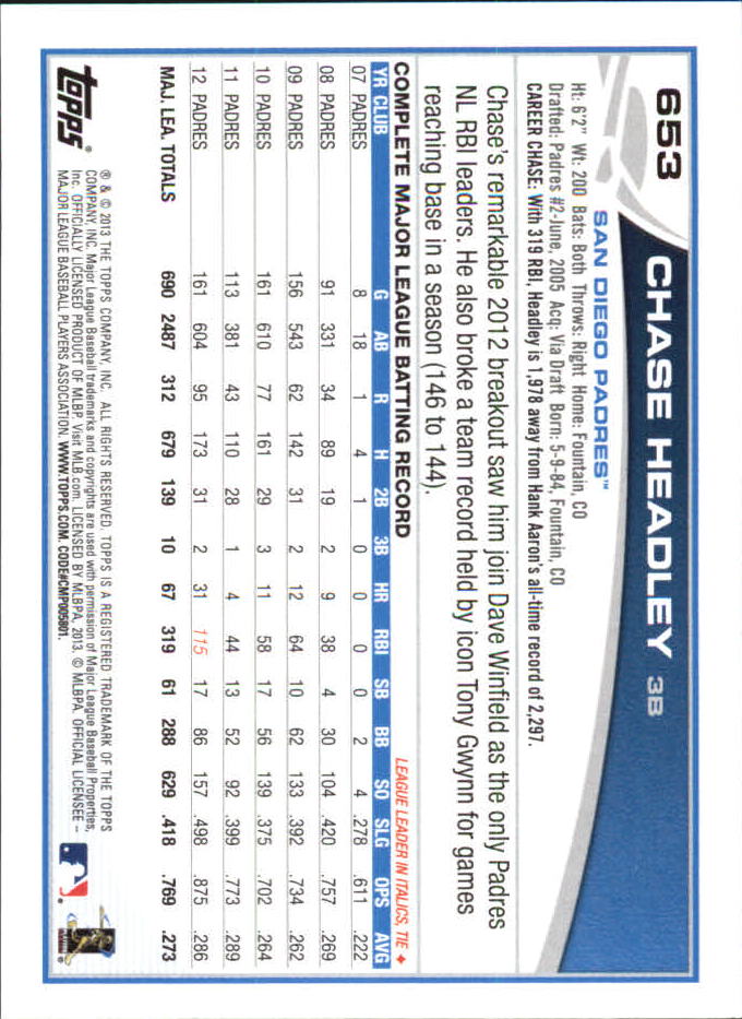 B6474- 2013 Topps Mini Baseball Card #s 502-660 -You Pick- 15+ FREE US SHIP - Picture 295 of 309