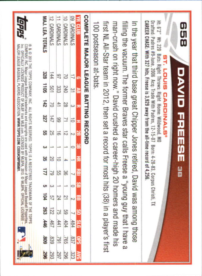 B6474- 2013 Topps Mini Baseball Card #s 502-660 -You Pick- 15+ FREE US SHIP - Picture 305 of 309