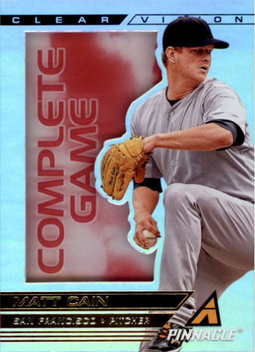 2013 Pinnacle Clear Vision Pitching Complete Game #14 Matt Cain