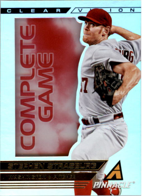 2013 Pinnacle Clear Vision Pitching Complete Game #15 Stephen Strasburg