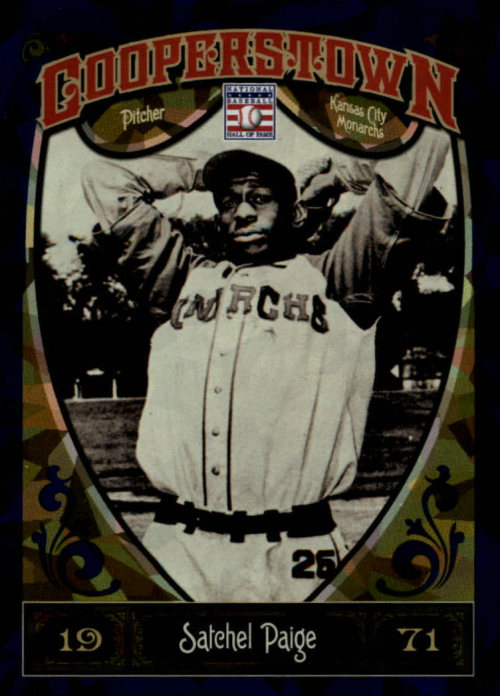 2013 Panini Cooperstown Blue Crystal #17 Satchel Paige