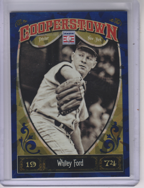 2013 Panini Cooperstown Blue Crystal #60 Whitey Ford