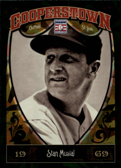 2013 Panini Cooperstown Green Crystal #56 Stan Musial