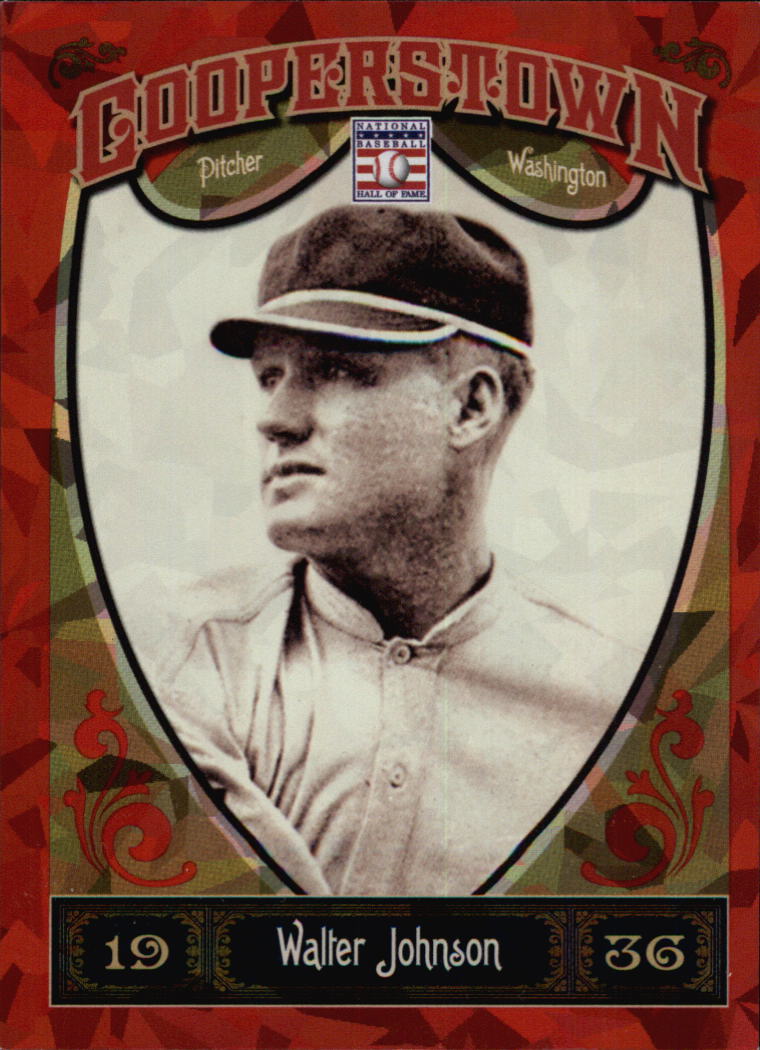2013 Panini Cooperstown Red Crystal #7 Walter Johnson