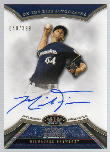 2013 Topps Tier One On the Rise Autographs #MF1 Michael Fiers/399