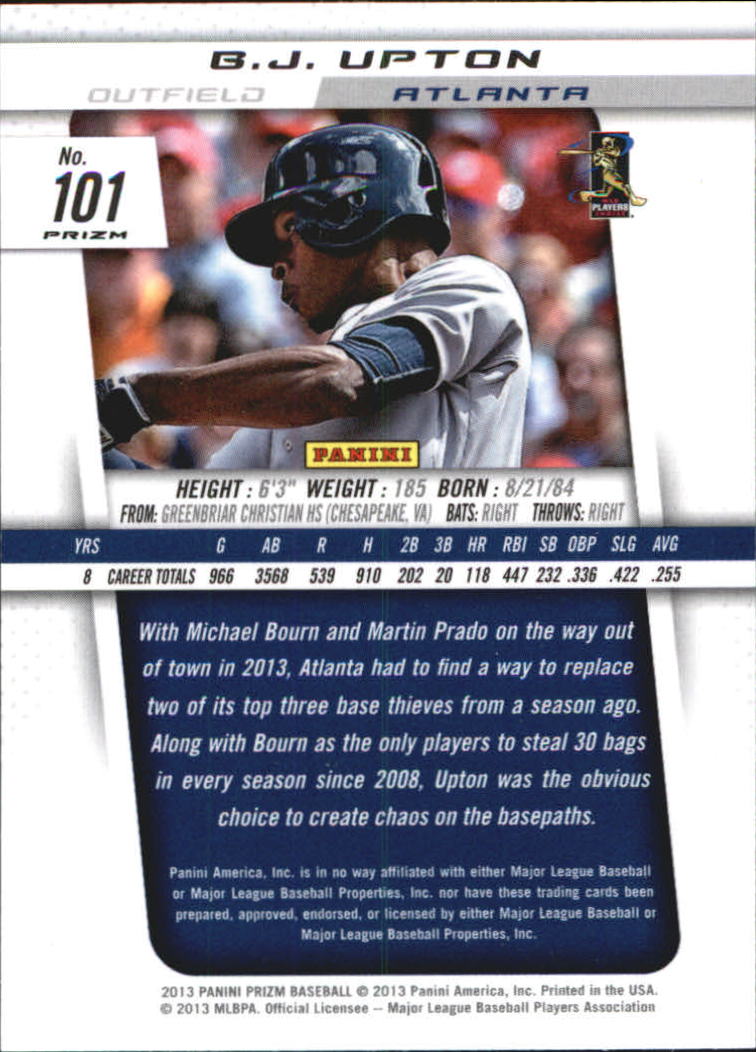 A6790- 2013 Panini Prizm Baseball Cards Group 3 -You Pick- 15+ FREE US SHIP - Picture 181 of 263