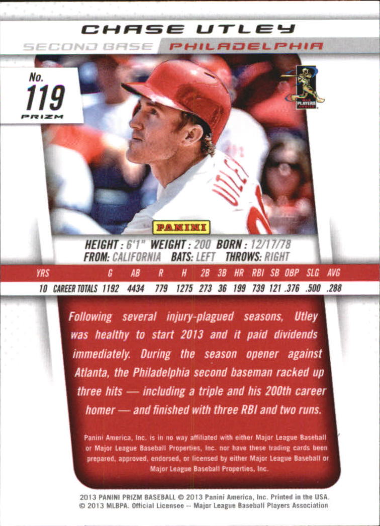 A6790- 2013 Panini Prizm Baseball Cards Group 3 -You Pick- 15+ FREE US SHIP - Picture 197 of 263