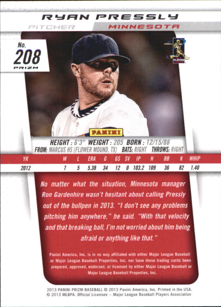 A6790- 2013 Panini Prizm Baseball Cards Group 3 -You Pick- 15+ FREE US SHIP - Picture 141 of 263