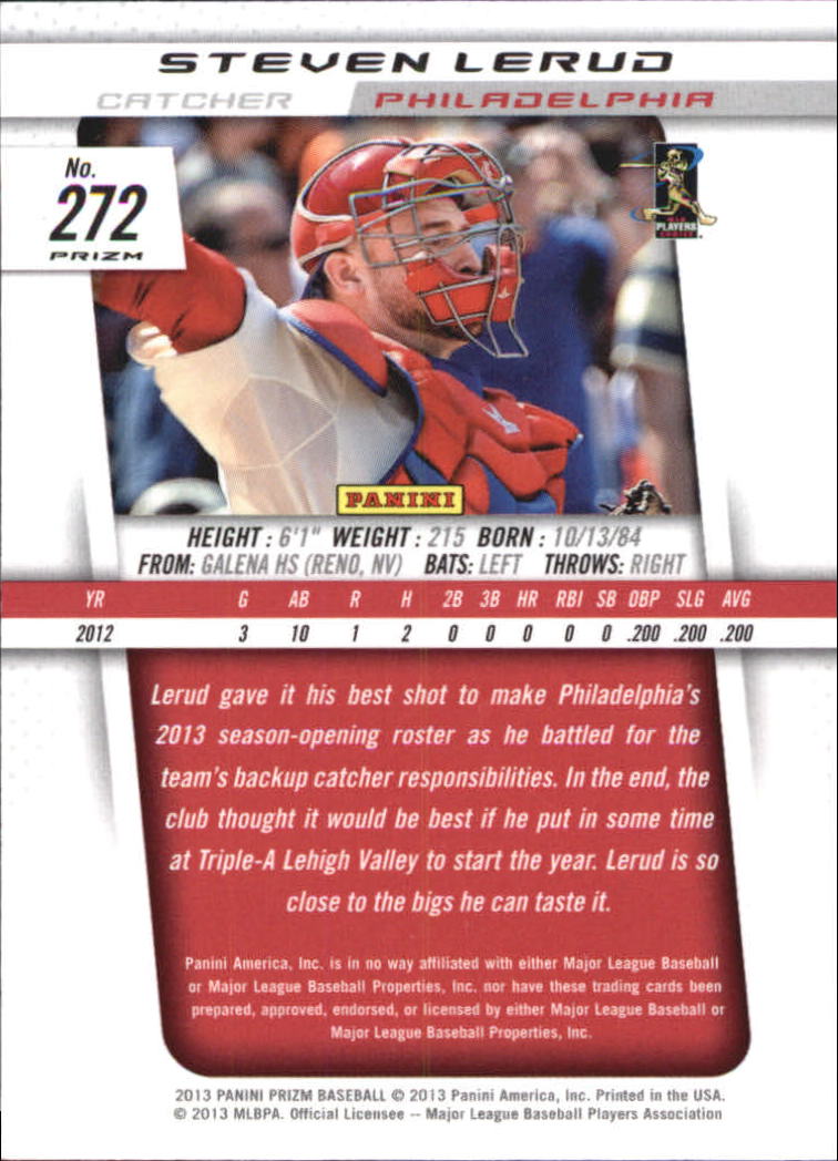 A6790- 2013 Panini Prizm Baseball Cards Group 3 -You Pick- 15+ FREE US SHIP - Picture 52 of 263