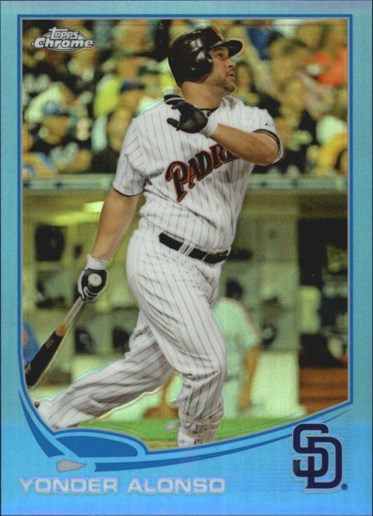 2013 Topps Chrome Blue Refractors #149 Yonder Alonso