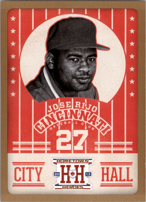 2013 Hometown Heroes City Hall Gold #7 Jose Rijo