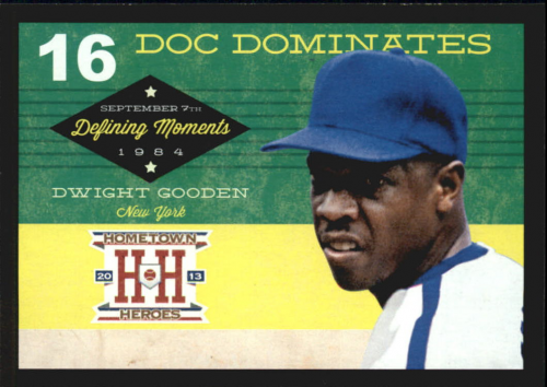 2013 Hometown Heroes Defining Moments Black #7 Dwight Gooden