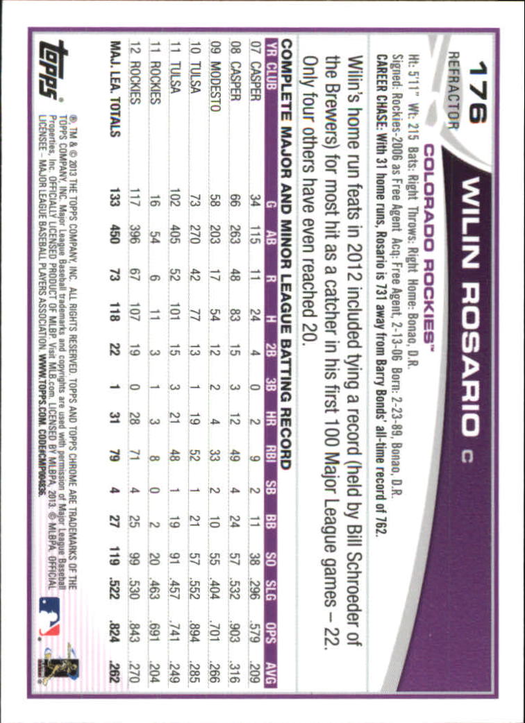 A2153- 2013 Topps Chrome BB Assorted Insert Cards1 -You Pick- 15+ FREE US SHIP - Picture 222 of 429