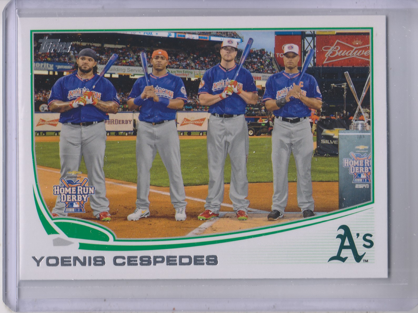 2013 Topps Update #US7C Yoenis Cespedes SP/Group photo