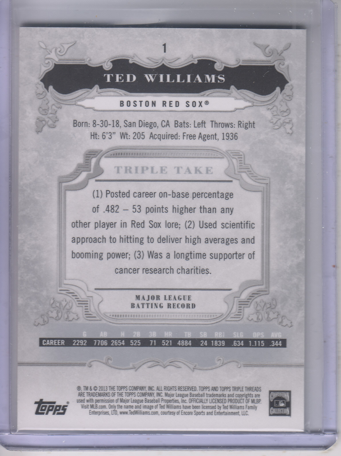 B3000- 2013 Topps Triple Threads Baseball #s 1-100 -You Pick- 15+ FREE US SHIP - Picture 3 of 125
