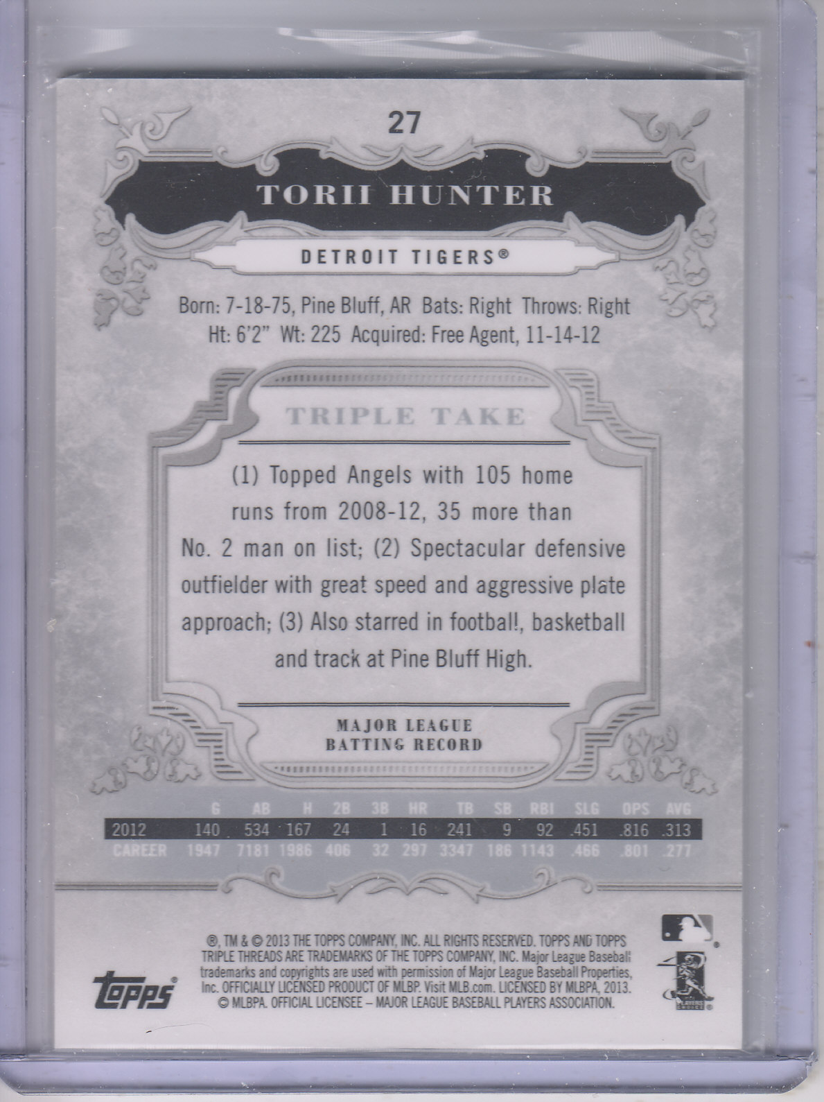 B3000- 2013 Topps Triple Threads Baseball #s 1-100 -You Pick- 15+ FREE US SHIP - Picture 39 of 125