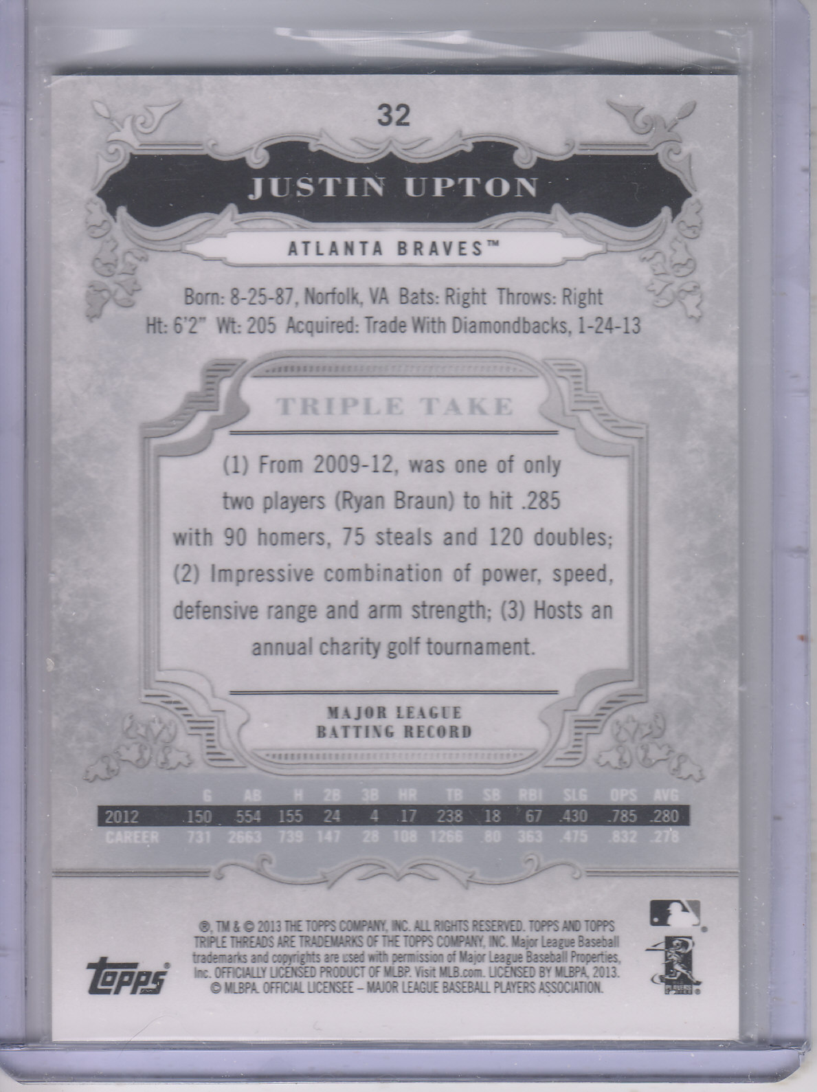 B3000- 2013 Topps Triple Threads Baseball #s 1-100 -You Pick- 15+ FREE US SHIP - Picture 47 of 125