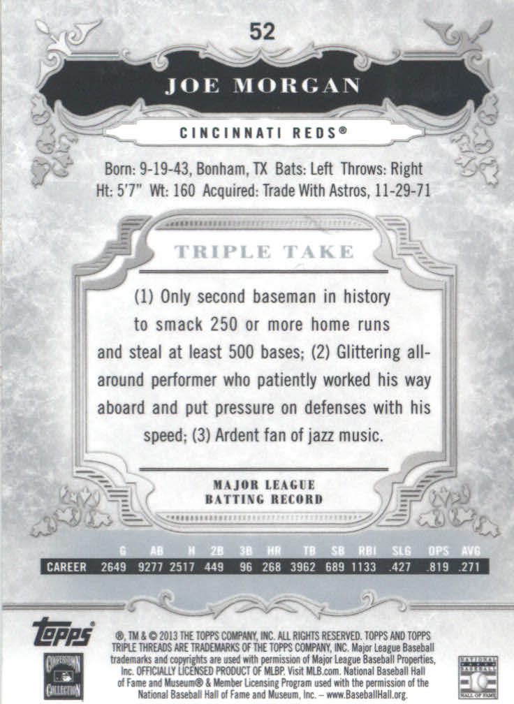 B3000- 2013 Topps Triple Threads Baseball #s 1-100 -You Pick- 15+ FREE US SHIP - Picture 67 of 125