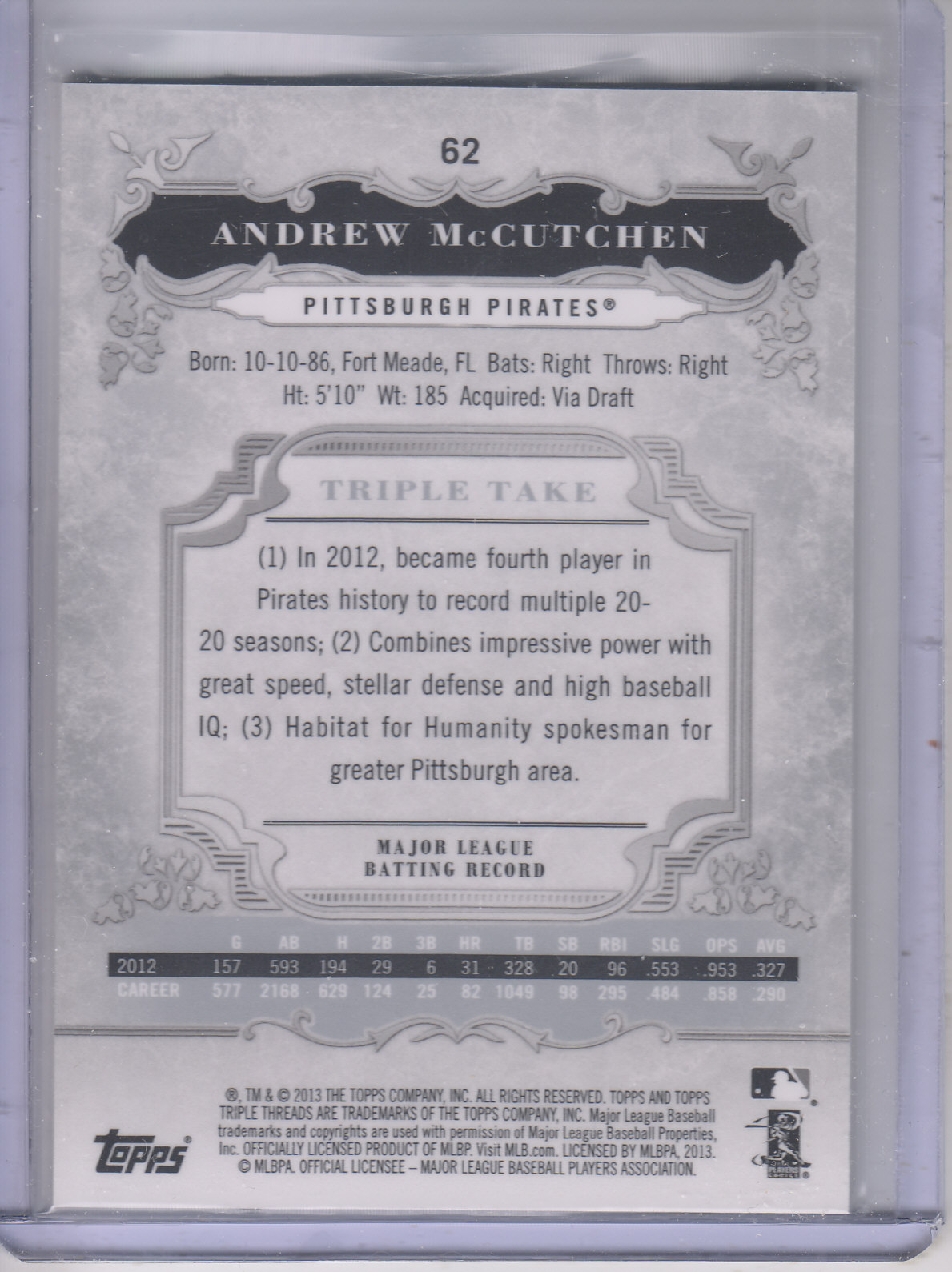 B3000- 2013 Topps Triple Threads Baseball #s 1-100 -You Pick- 15+ FREE US SHIP - Picture 83 of 125