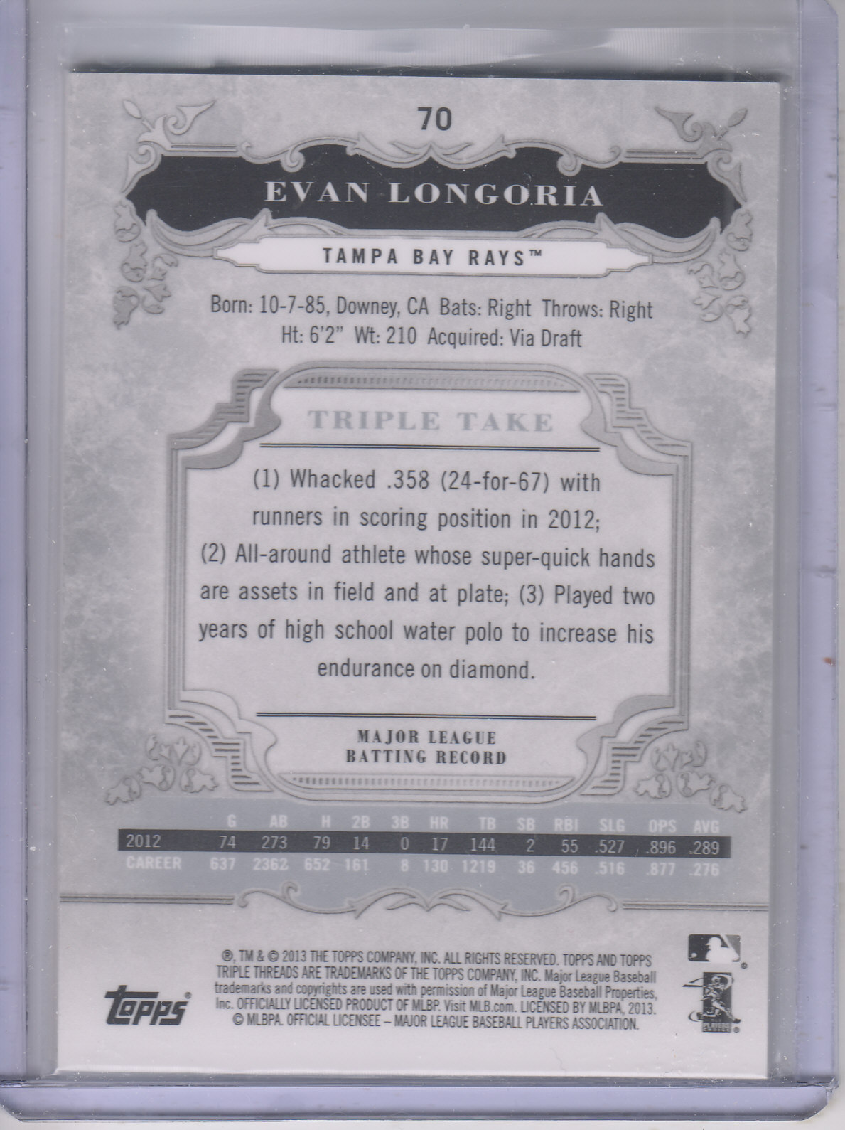 B3000- 2013 Topps Triple Threads Baseball #s 1-100 -You Pick- 15+ FREE US SHIP - Picture 93 of 125