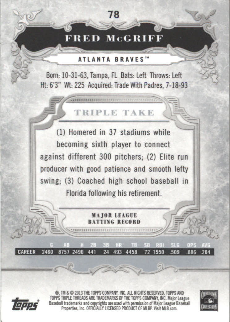 B3000- 2013 Topps Triple Threads Baseball #s 1-100 -You Pick- 15+ FREE US SHIP - Picture 103 of 125