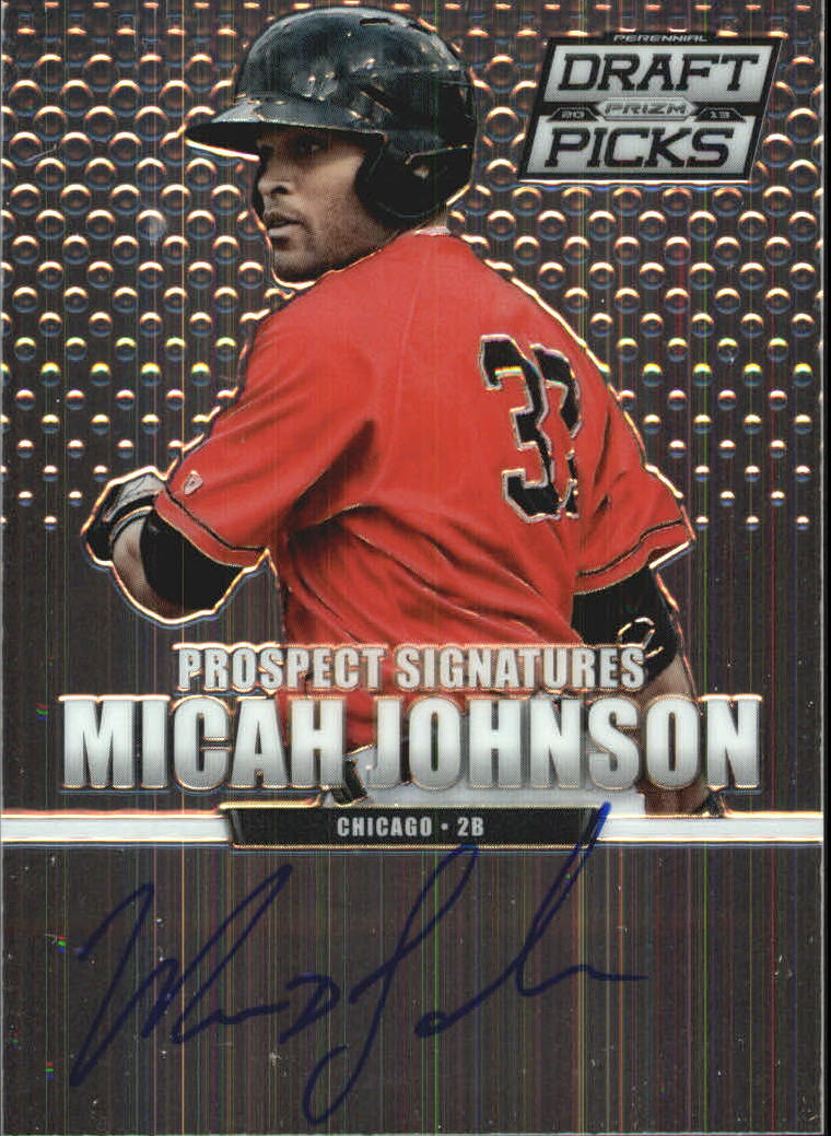 2013 Panini Prizm Perennial Draft Picks Prospect Signatures #85 Micah Johnson