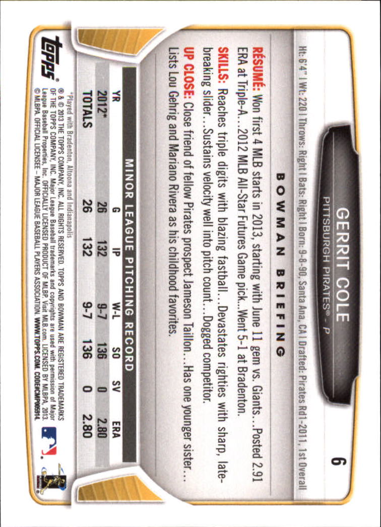 2013 Bowman Draft Baseball Card Pick (Base) - Picture 13 of 91
