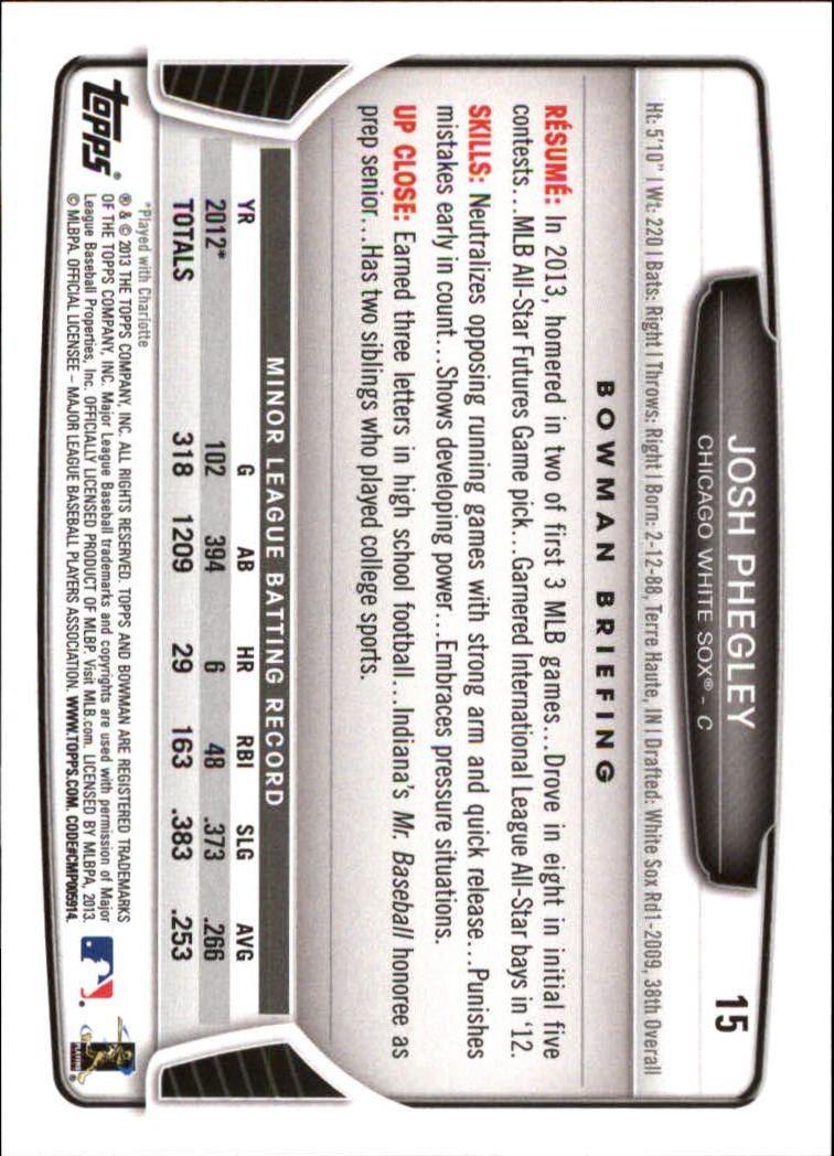 2013 Bowman Draft Baseball Card Pick (Base) - Picture 31 of 91