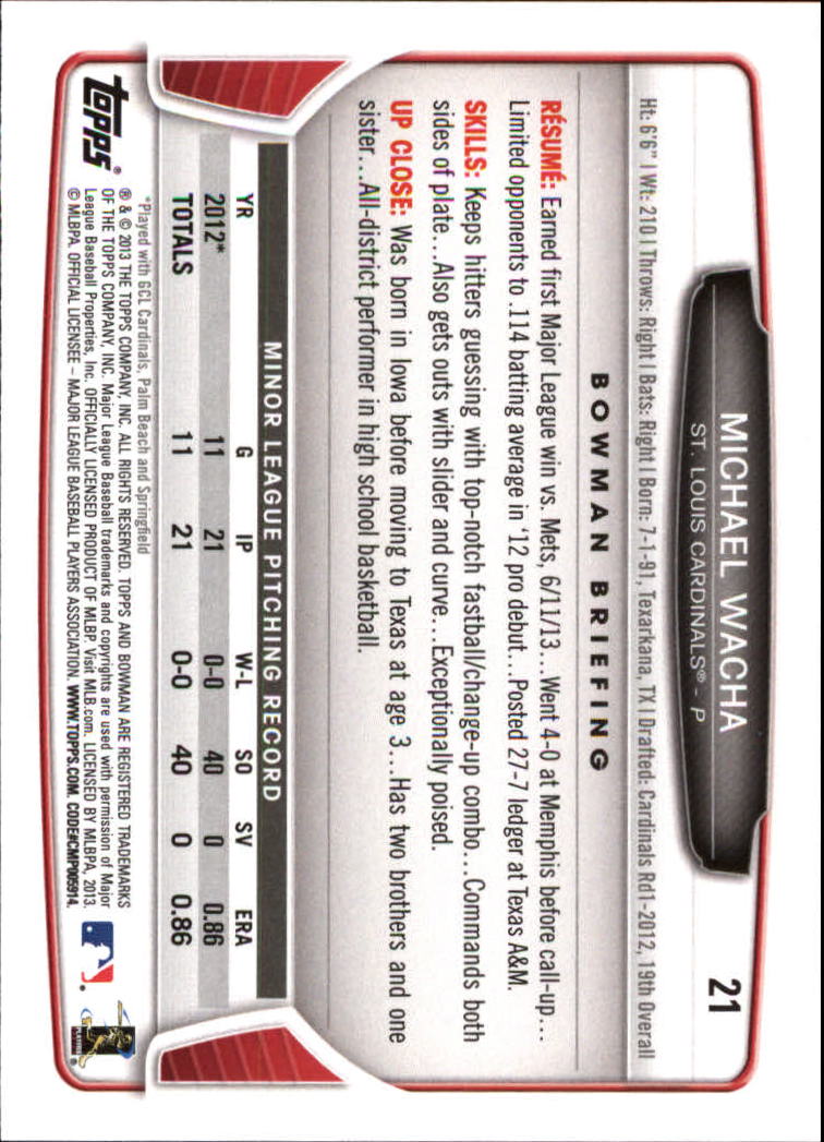 2013 Bowman Draft Baseball Card Pick (Base) - Picture 43 of 91