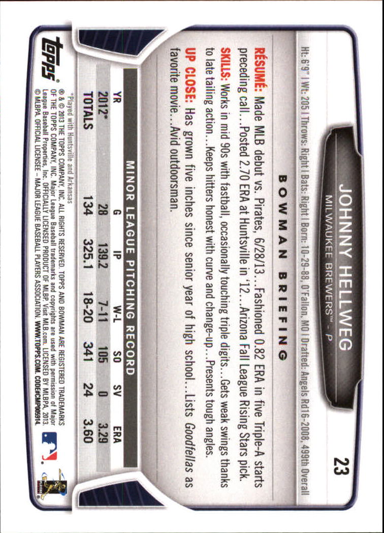 2013 Bowman Draft Baseball Card Pick (Base) - Picture 47 of 91
