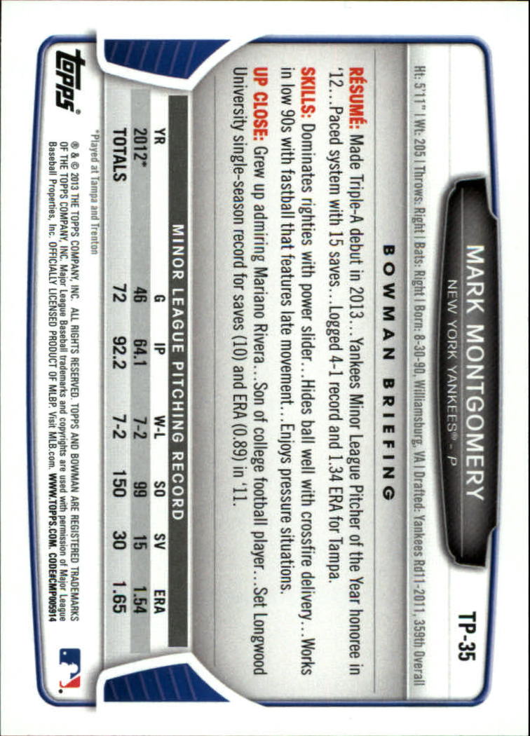 B4945- 2013 Bowman Draft Top Prospects BB #s 1-45 -You Pick- 15+ FREE US SHIP - Picture 69 of 90