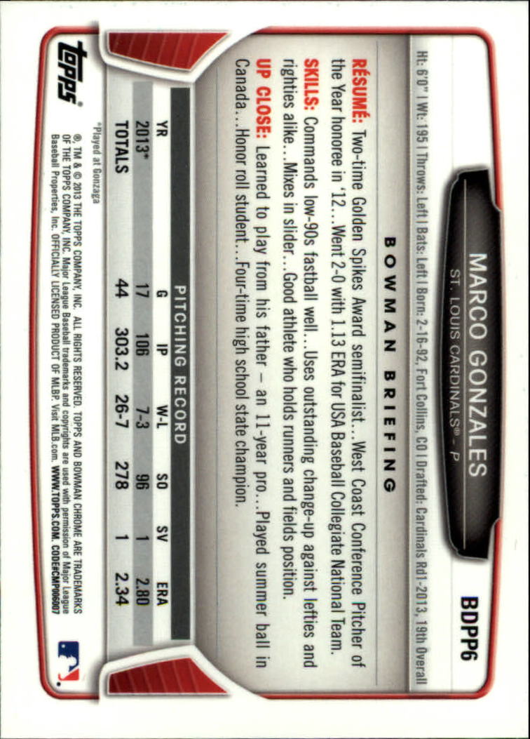 2013 Bowman Chrome Draft Draft Picks Baseball (Pick Card From List) C11 02-25 - Picture 9 of 237