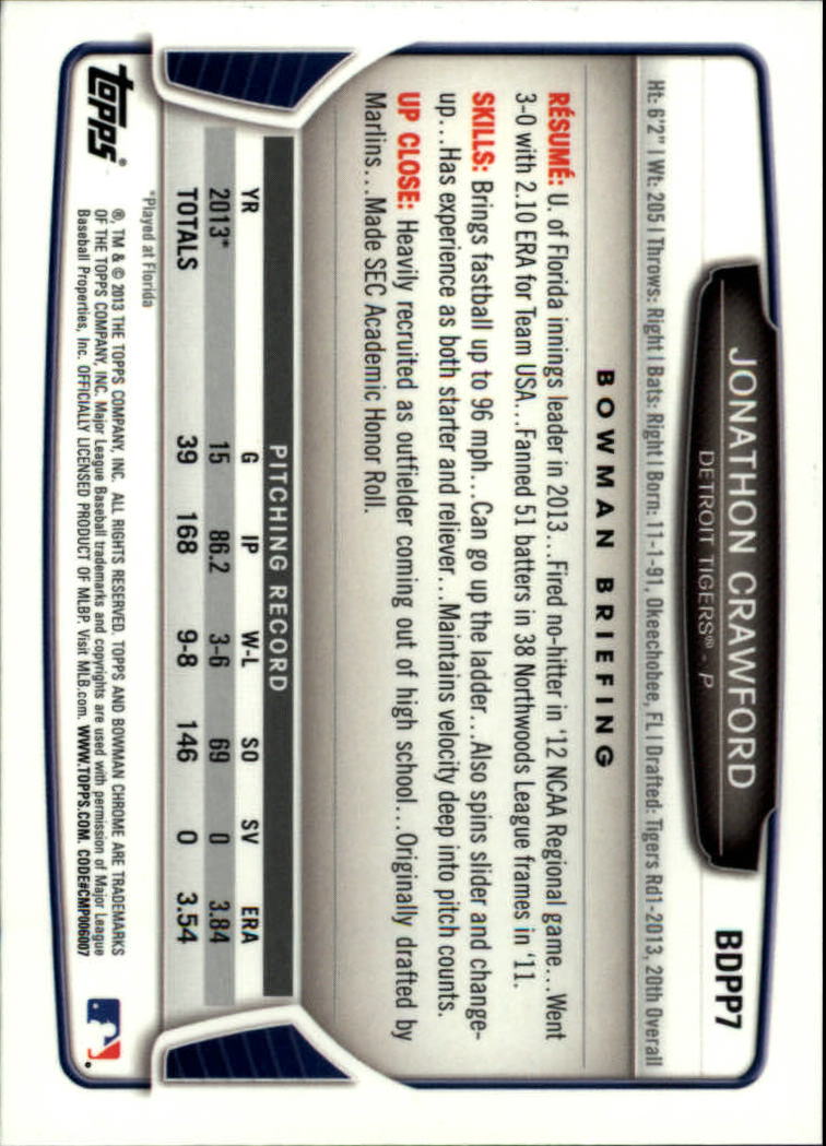 2013 Bowman Chrome Draft Draft Picks Baseball (Pick Card From List) C11 02-25 - Picture 11 of 237