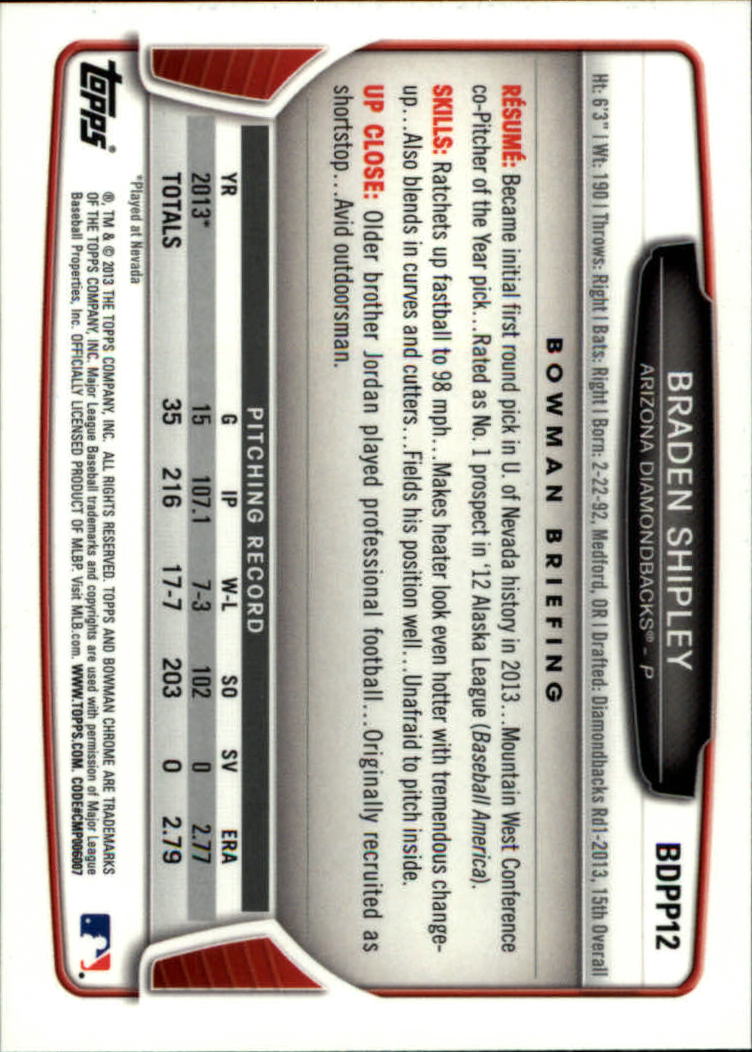 2013 Bowman Chrome Draft Draft Picks Baseball (Pick Card From List) C11 02-25 - Picture 21 of 237