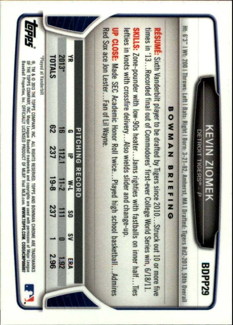 2013 Bowman Chrome Draft Draft Picks Baseball (Pick Card From List) C11 02-25 - Picture 47 of 237