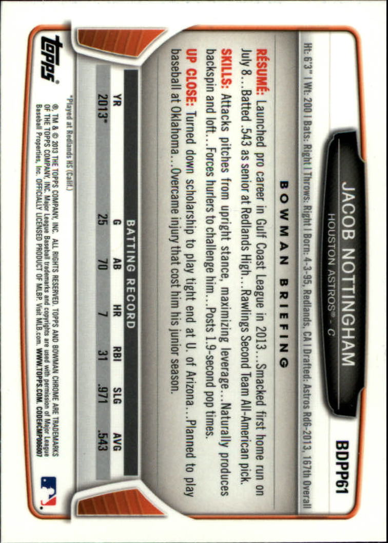 2013 Bowman Chrome Draft Draft Picks Baseball (Pick Card From List) C11 02-25 - Picture 103 of 237