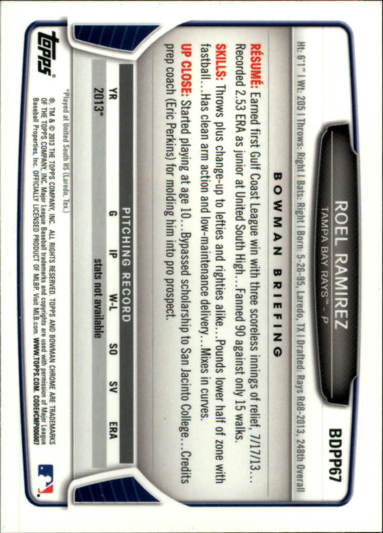 2013 Bowman Chrome Draft Draft Picks Baseball (Pick Card From List) C11 02-25 - Picture 115 of 237